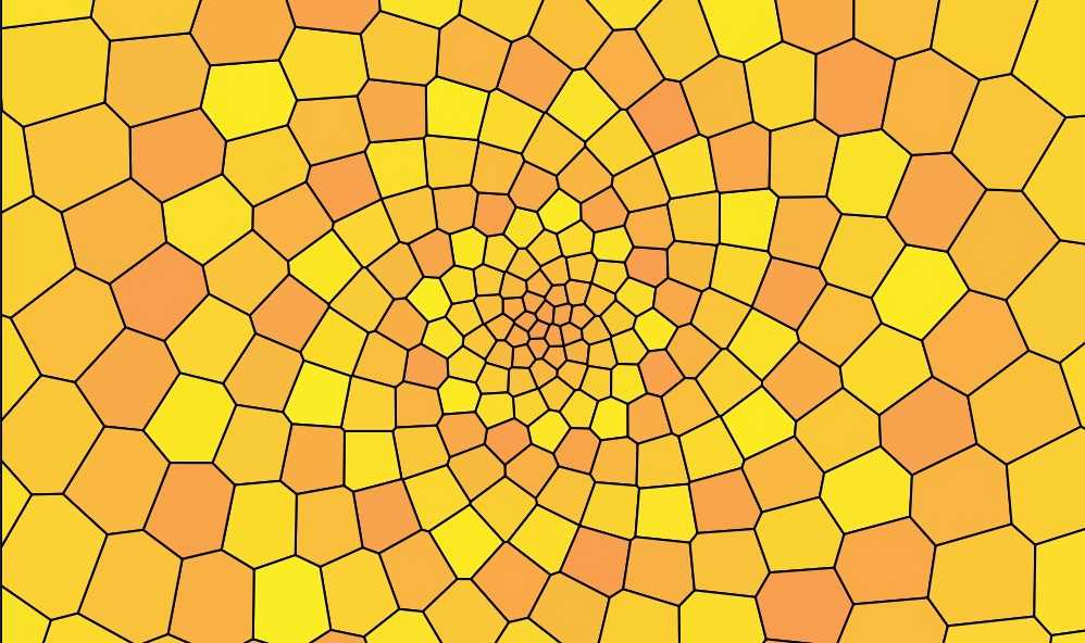 "Voronoi Phyllotaxis" code example